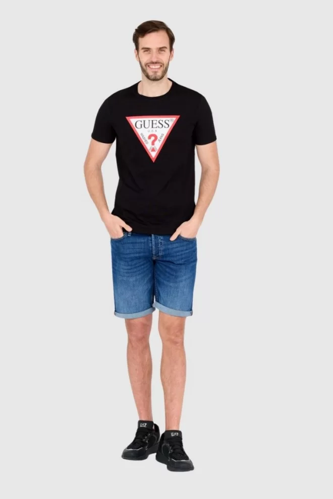 GUESS T-shirt black slim fit