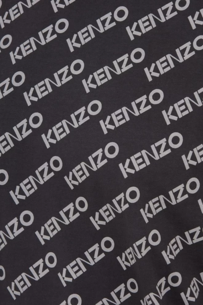 KENZO Black men's monogram oversize t-shirt