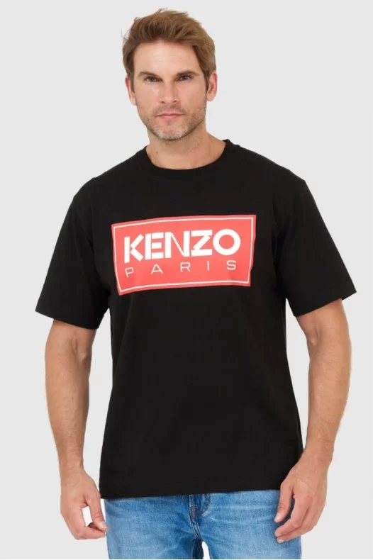 KENZO Czarny t-shirt męski...