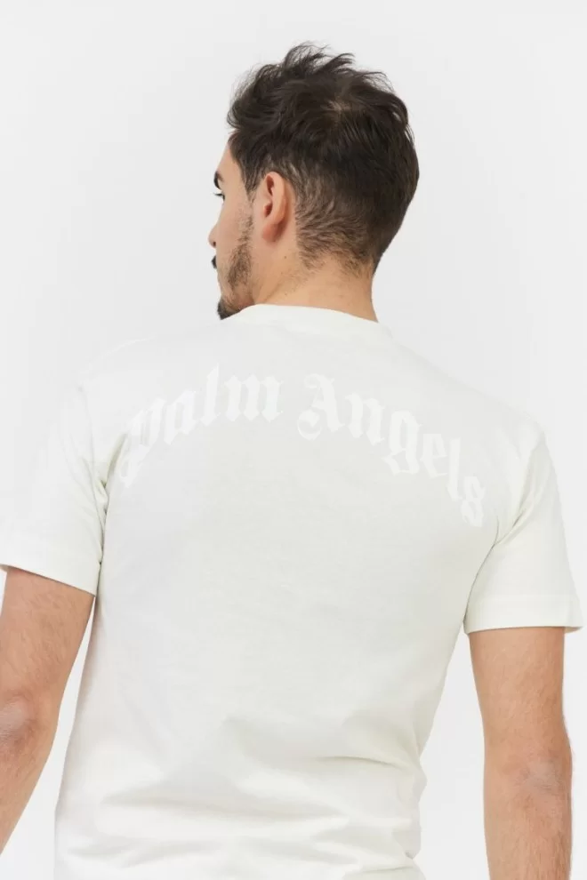 PALM ANGELS White men's t-shirt with teddy bear