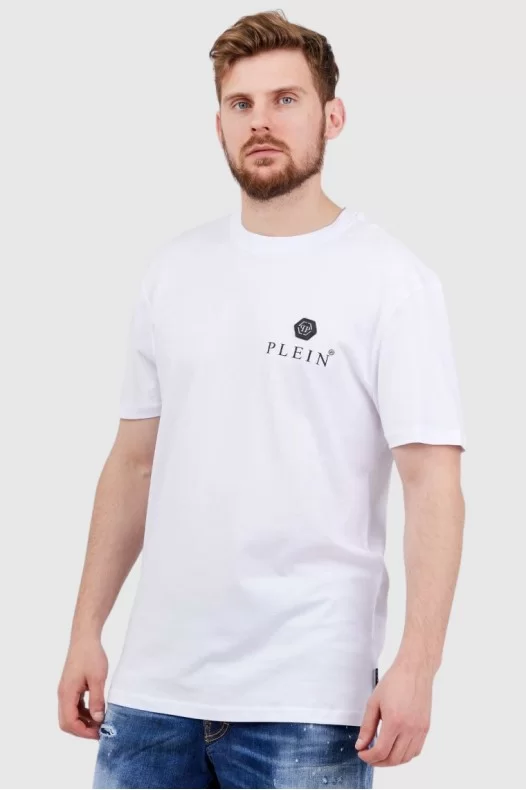 PHILIPP PLEIN Biały t-shirt...