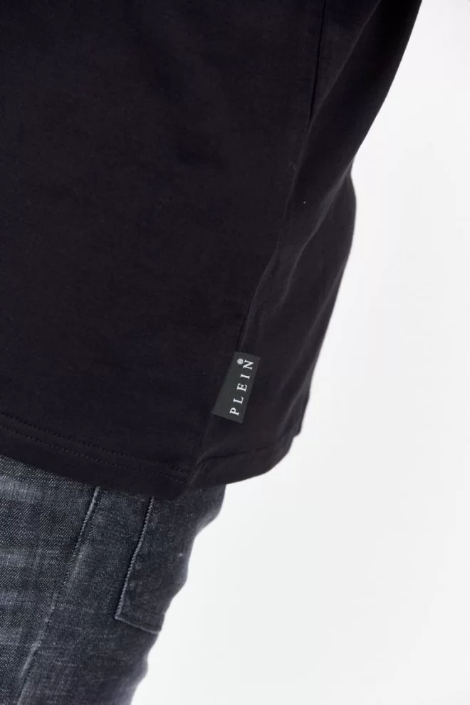 Чоловіча футболка з логотипом PHILIPP PLEIN Чорна