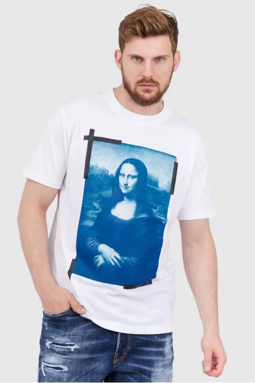 OFF-WHITE Biały t-shirt...