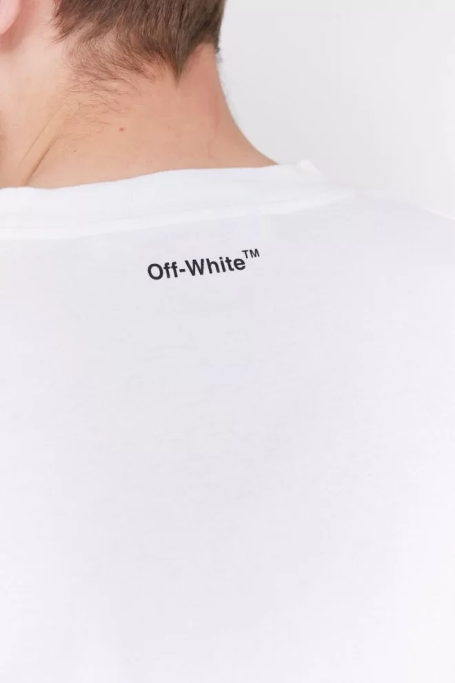 Біла чоловіча футболка з принтом лисиці OFF-WHITE