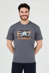 EA7 Szary t-shirt z...