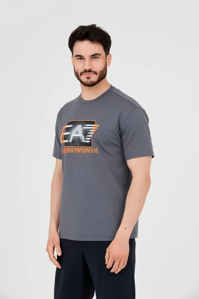EA7 Grey t-shirt with holographic logo