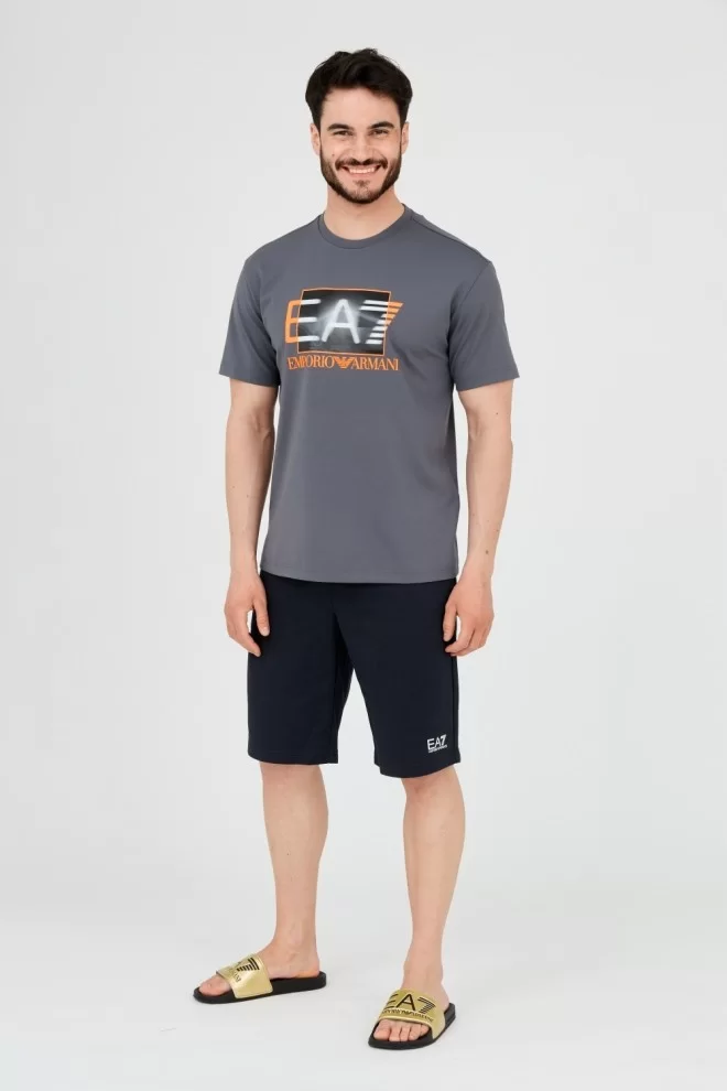 EA7 Grey t-shirt with holographic logo