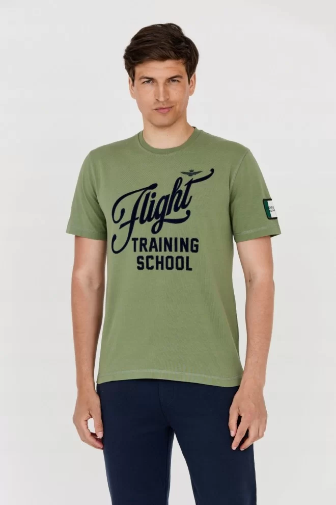 AERONAUTICA MILITARE Green men's t-shirt