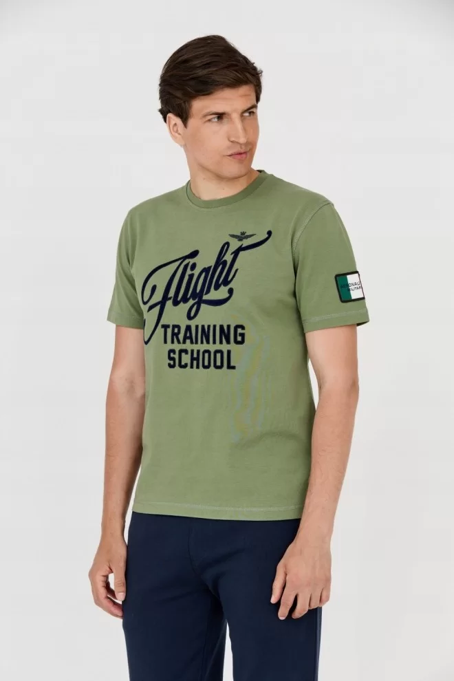 AERONAUTICA MILITARE Green men's t-shirt