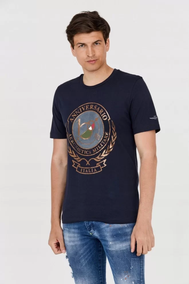 AERONAUTICA MILITARE Men's navy blue t-shirt