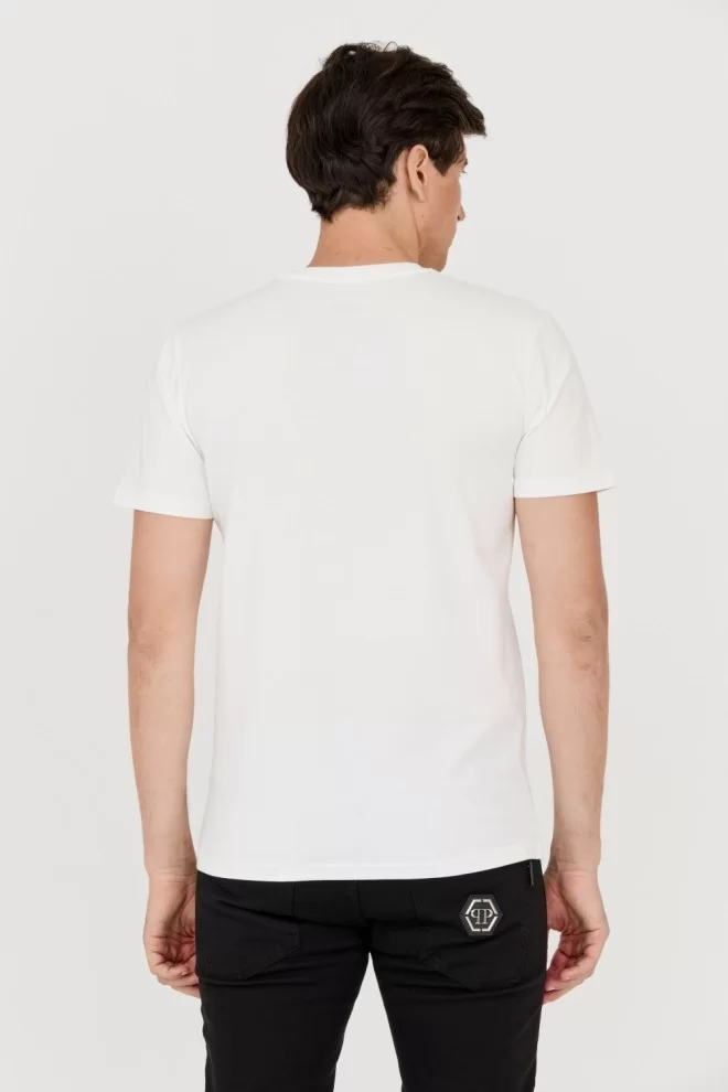 AERONAUTICA MILITARE Biały t-shirt męski