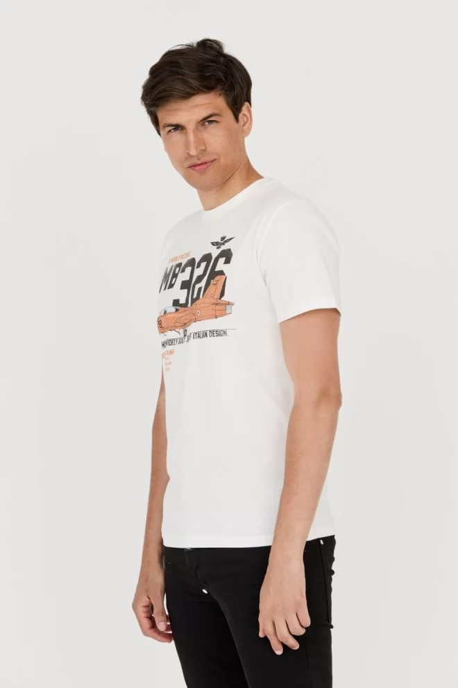 Чоловіча футболка AERONAUTICA MILITARE Біла