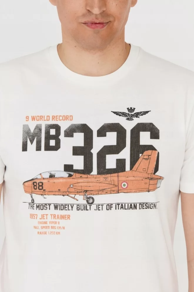 Чоловіча футболка AERONAUTICA MILITARE Біла