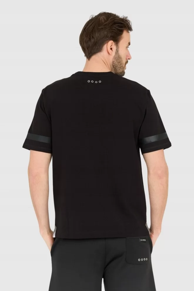 LA MARTINA Black Men's Regular Fit T-Shirt