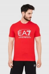 EA7 Czerwony męski t-shirt...