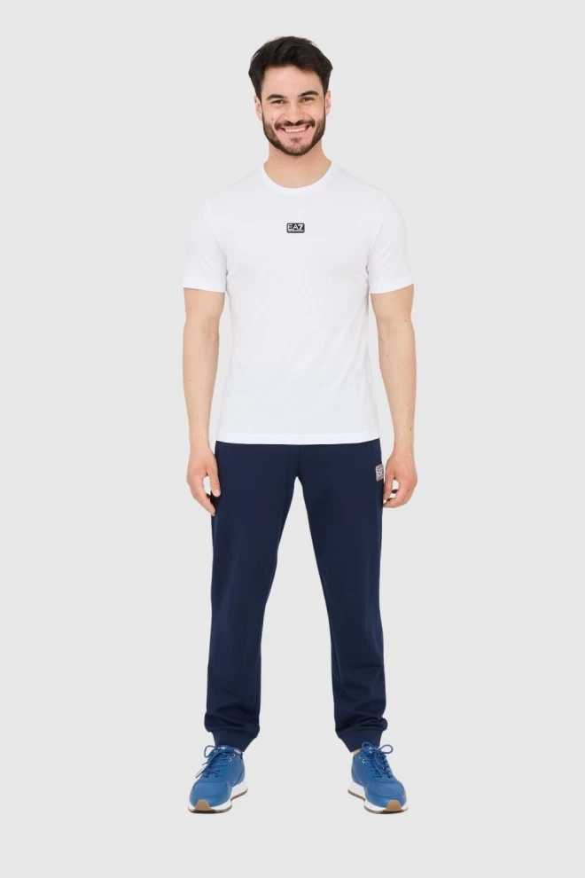 EA7 Біла чоловіча футболка з нашивкою з логотипом