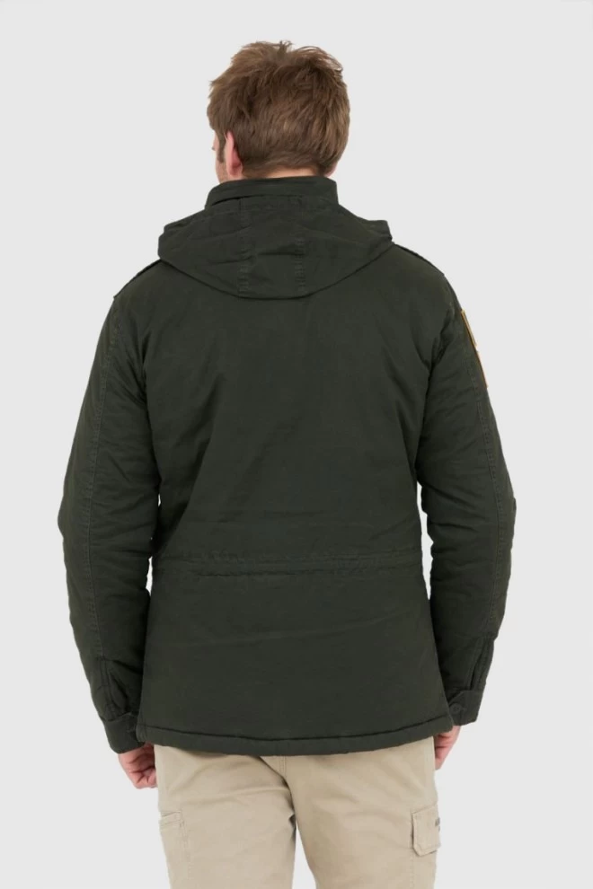 AERONAUTICA MILITARE Green men's parka jacket