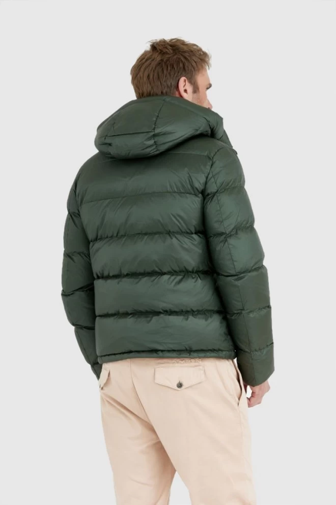 BLAUER Men's dark green TRACY down jacket with hood