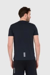 EA7 Granatowy t-shirt męski...