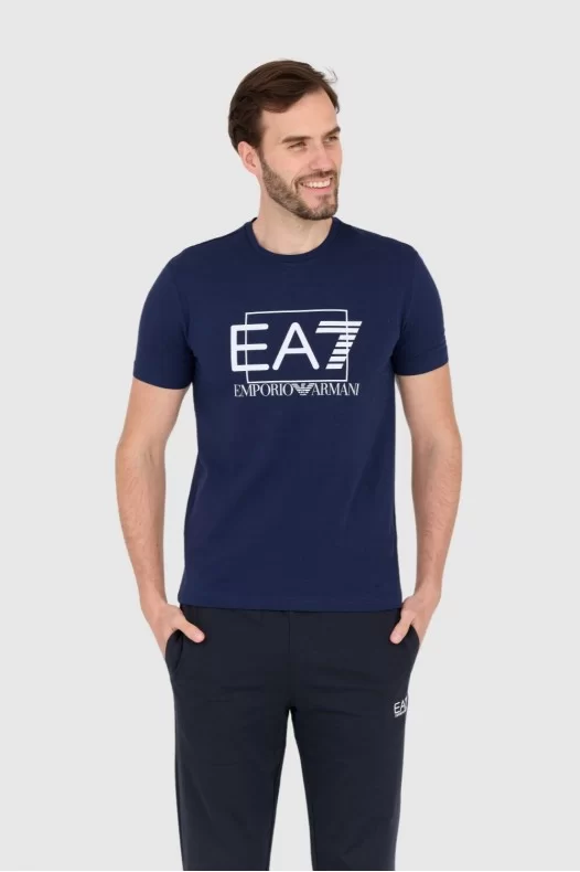 EA7 Navy blue men's t-shirt...