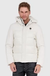 BLAUER Ecru puchowa kurtka...