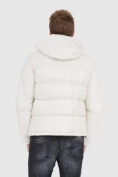 BLAUER Ecru puchowa kurtka...