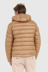 BLAUER Jasnobrązowa puchowa...