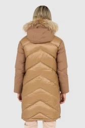 BLAUER Brązowa puchowa...