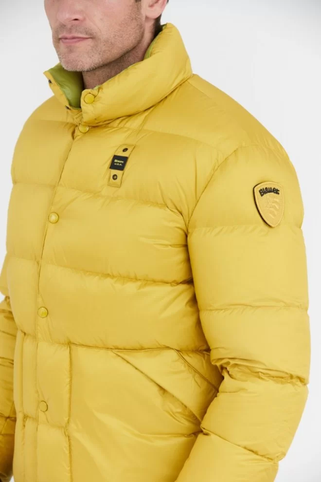 BLAUER Yellow men's down jacket FLETCHER