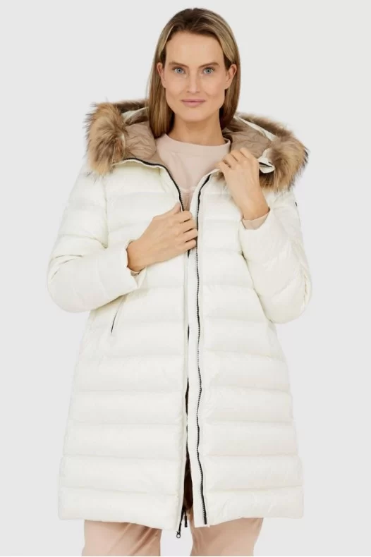 BLAUER Ecru women's down...