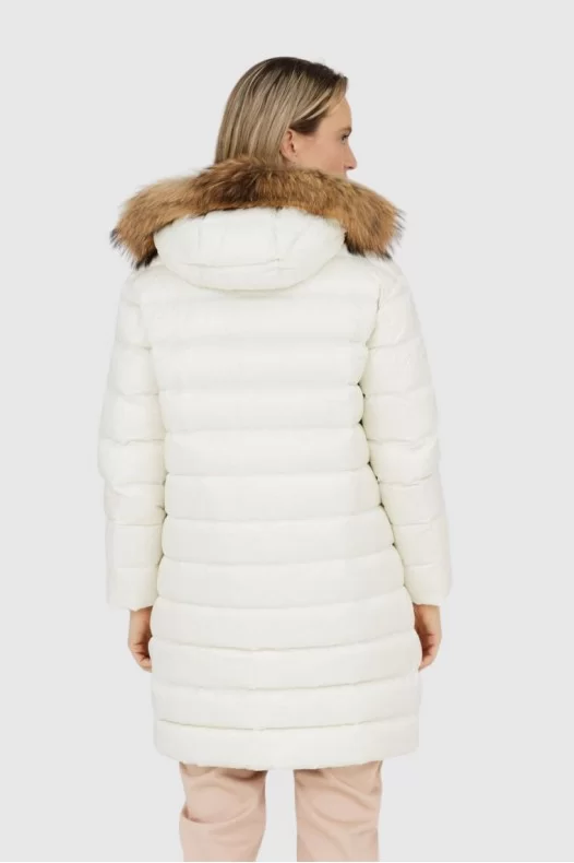 BLAUER Ecru women's down...