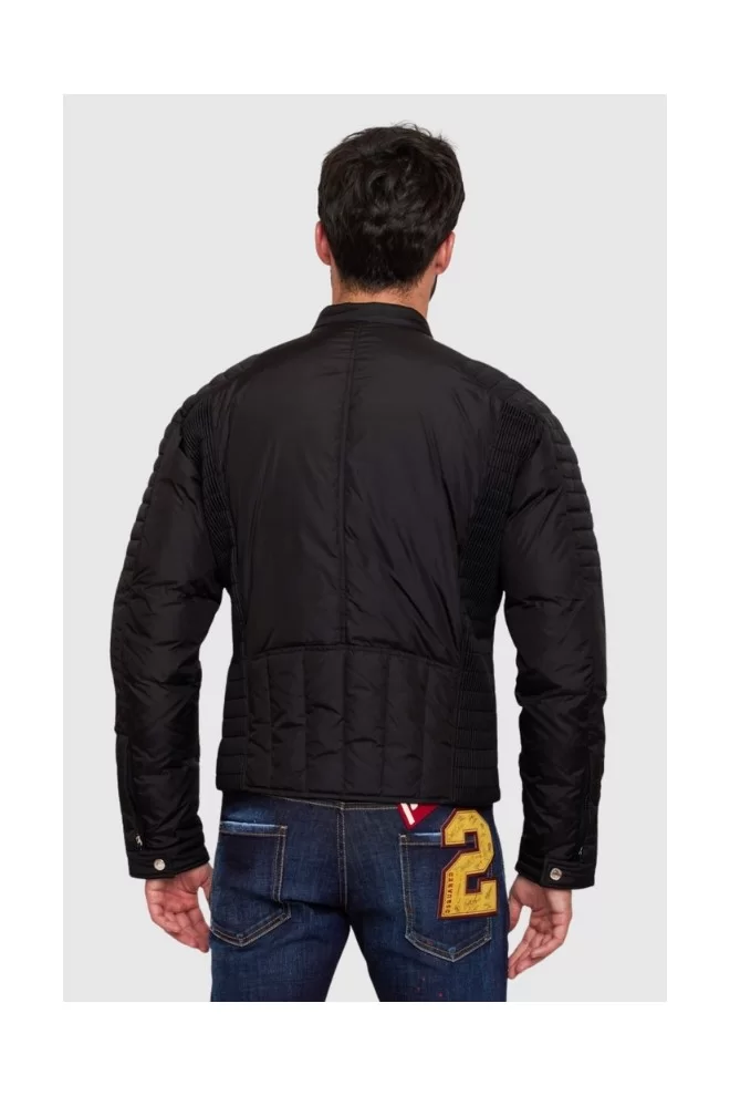 DSQUARED2 Men's black down jacket with stand-up collar