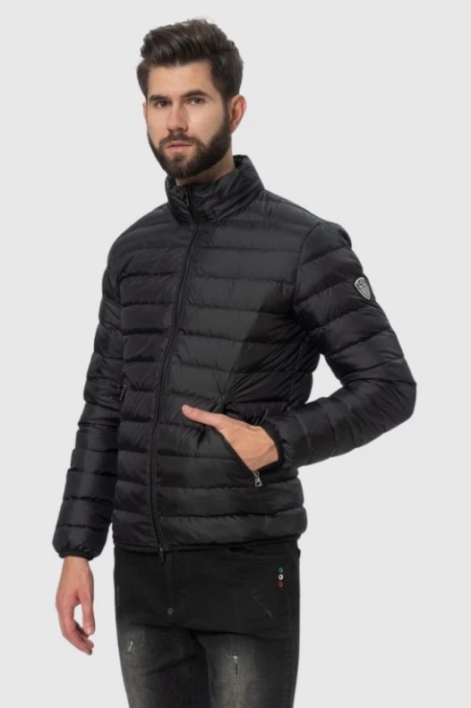 EA7 Men's black down jacket