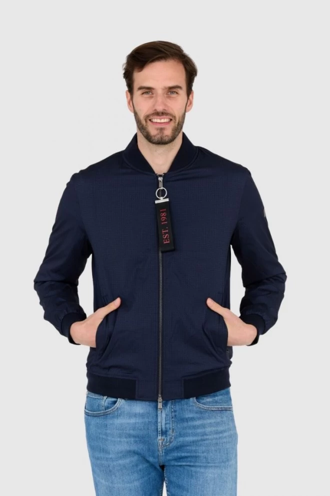 GUESS Windbreaker jacket navy blue