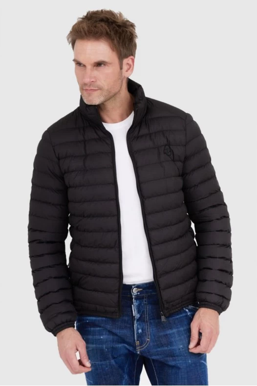 Чоловічий чорний пуховик...