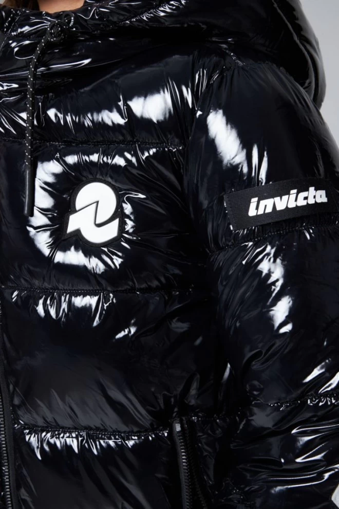 INVICTA Shiny short women's down jacket with hood