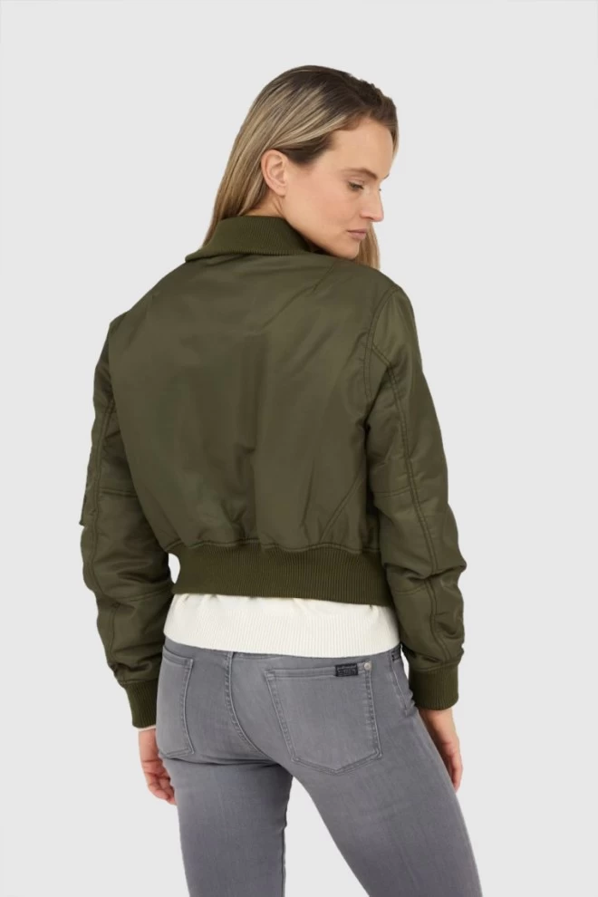 KENZO Green women's boke flower bomber jacket