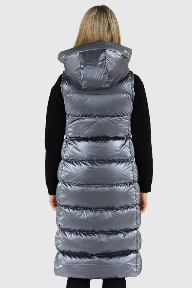 HETREGO Silver down coat with detachable sleeves Summer