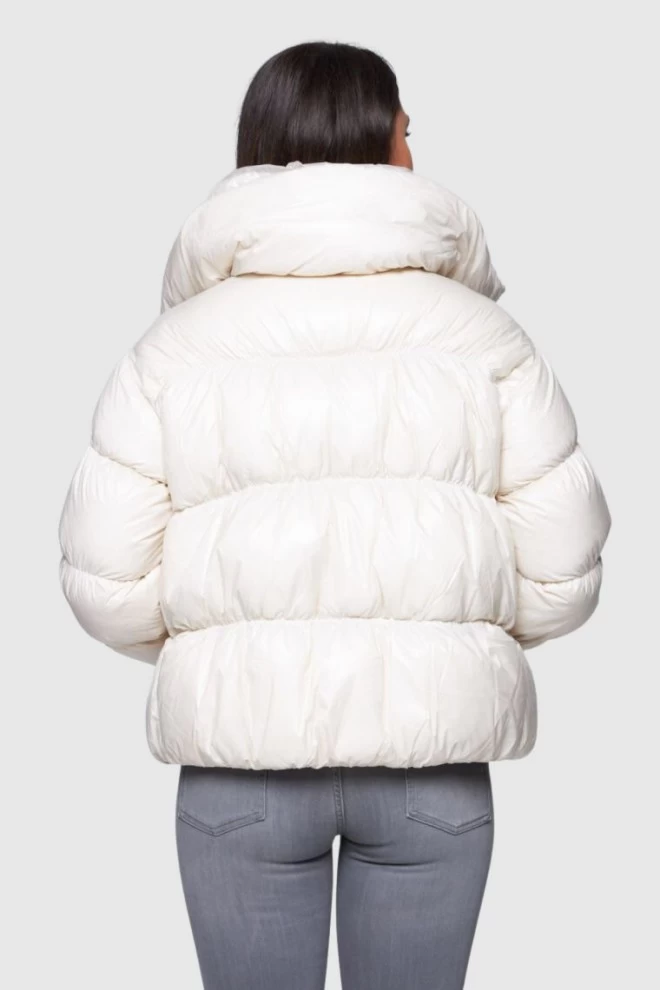HETREGO Cream Short Down Jacket Ila