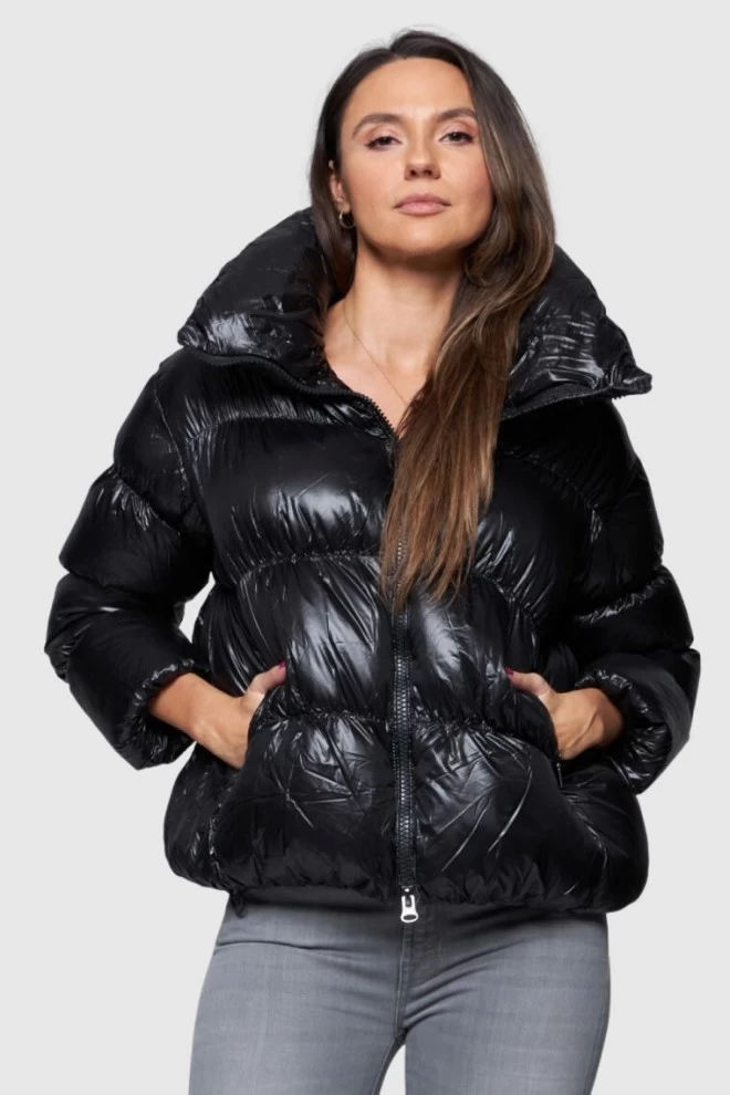 HETREGO Black short down jacket Ila