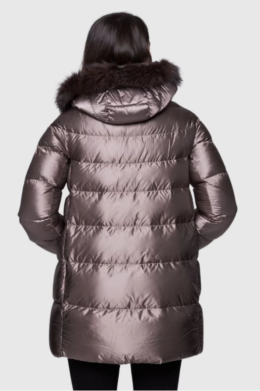 Довгий пуховик HETREGO...