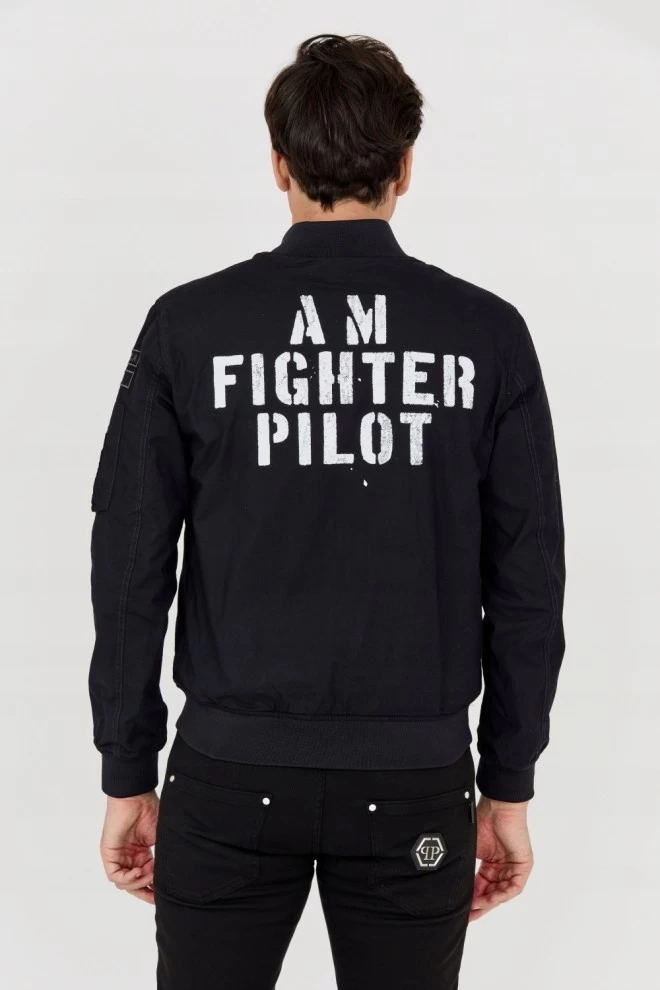 AERONAUTICA MILITARE Czarna bomberka