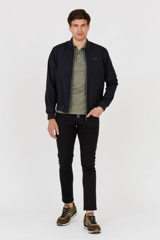 AERONAUTICA MILITARE Black bomber jacket