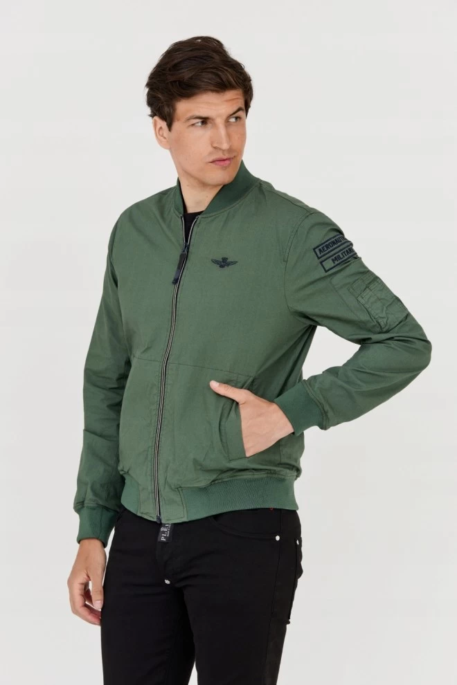 AERONAUTICA MILITARE Green Bomber Jacket