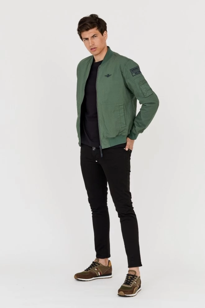 AERONAUTICA MILITARE Green Bomber Jacket