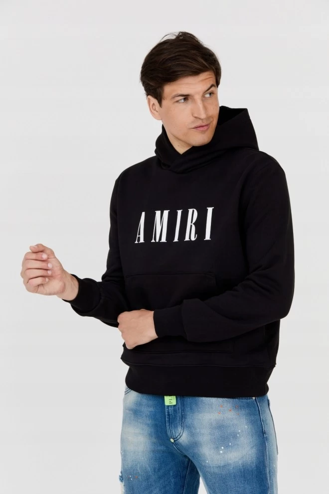 AMIRI Black men's hooded sweatshirt