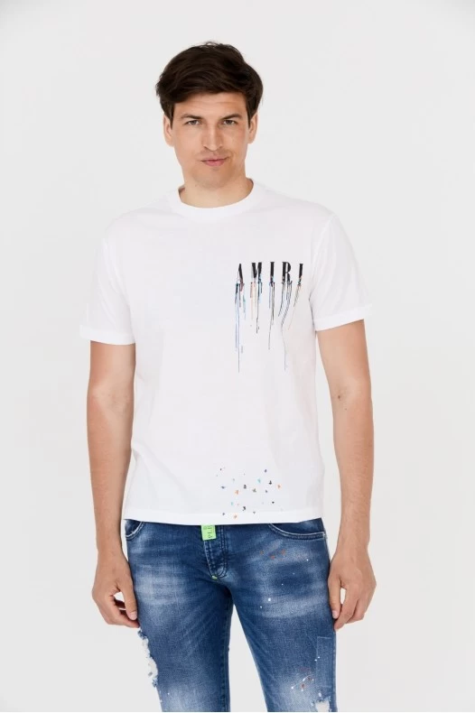 AMIRI T-shirt biały z...