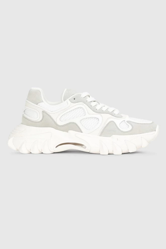 BALMAIN Women's leather sneakers white B-East