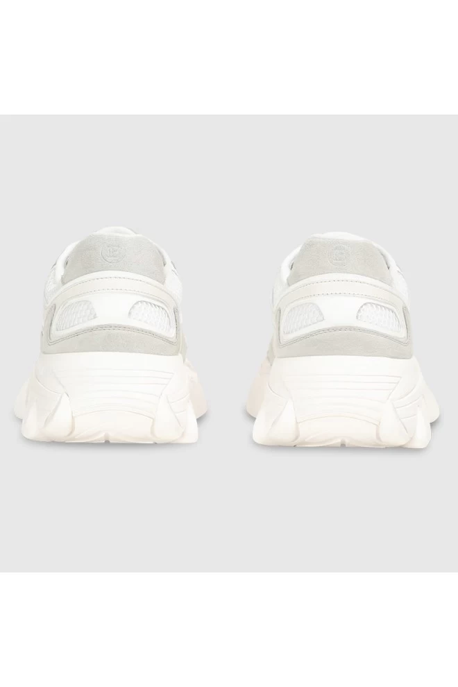 BALMAIN Sneakersy skórzane męskie białe B-East