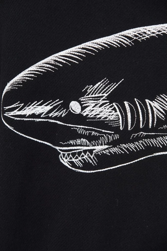 Світшот PALM ANGELS Black Split Shark Crew